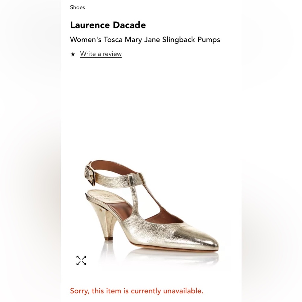 Laurence Dacade Women's Tosca Mary Jane Slingback Pumps | 38.5 (US 8) | Like new